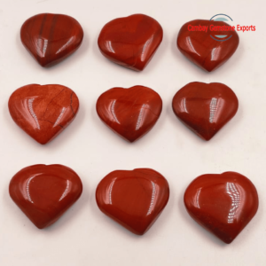 Natural Red Jasper Heart Shape