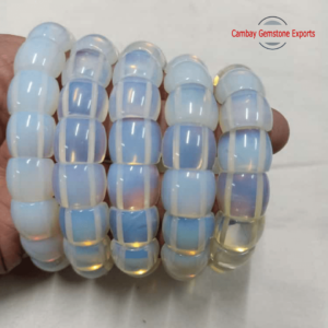 Natural Opalite Faceted Gemstone Bracelet