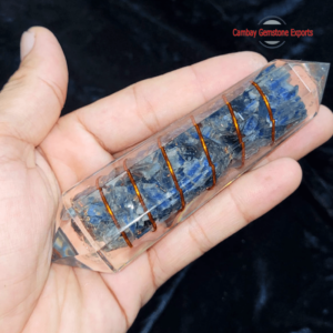 Lapis Lazuli Mix Stone Orgonite Wand