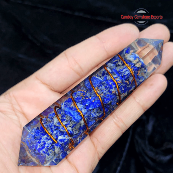 Lapis Lazuli Stone Orgonite Wand