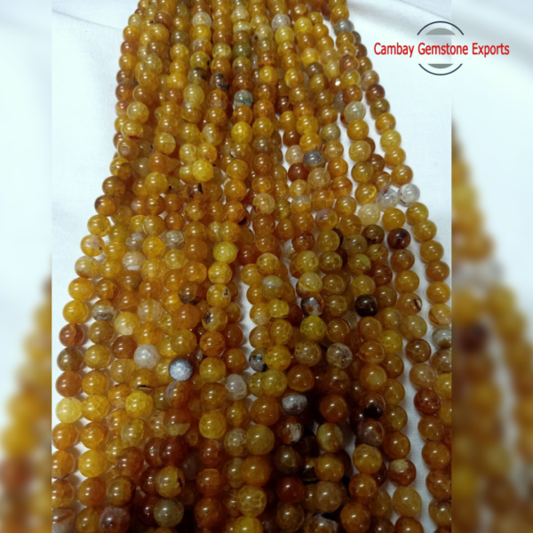 Yellow Jade Beads