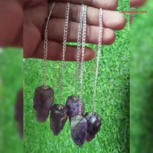 Black Rough Stone Pendulums