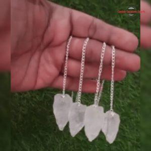 White Rough Stone Pendulums