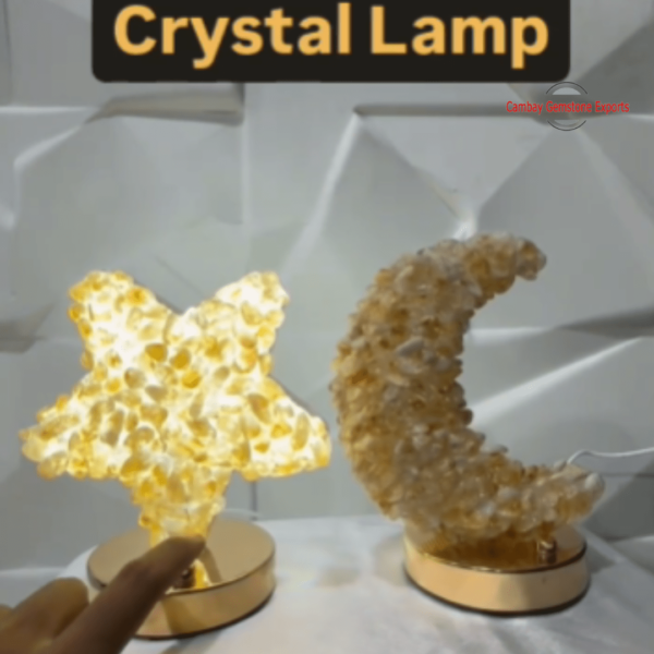 Yellow Crystal Lamp