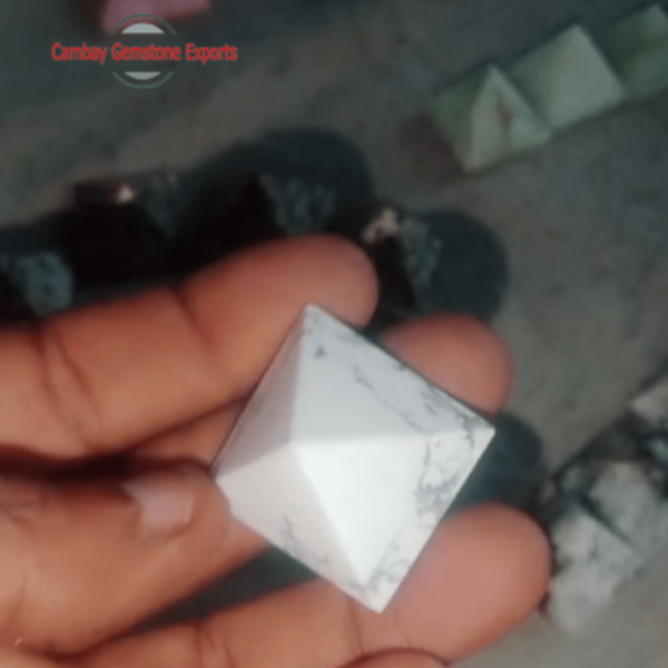 Howlite Crystal Pyramid