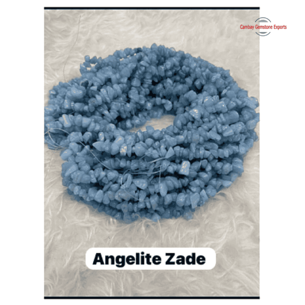 Angelite Zade 33" Chips Necklaces