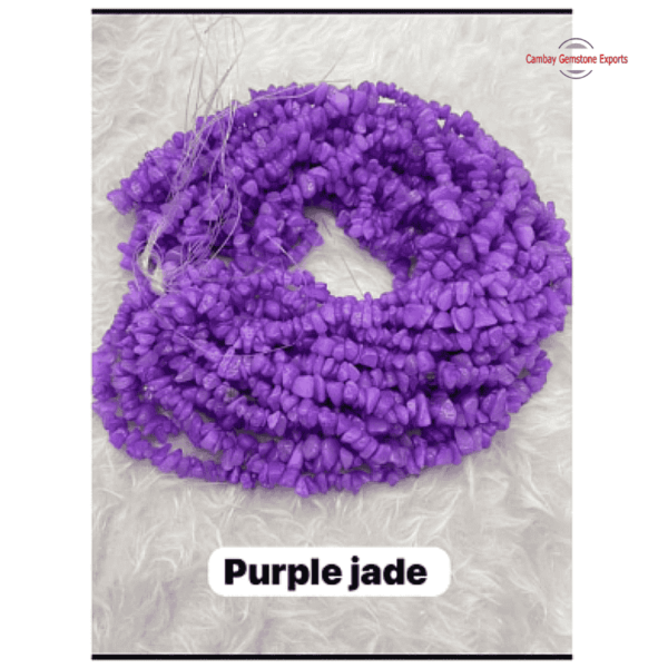 Purple Jade 33" Chips Necklaces