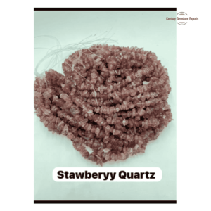 Stawberryy Quartz 33" Chips Necklaces