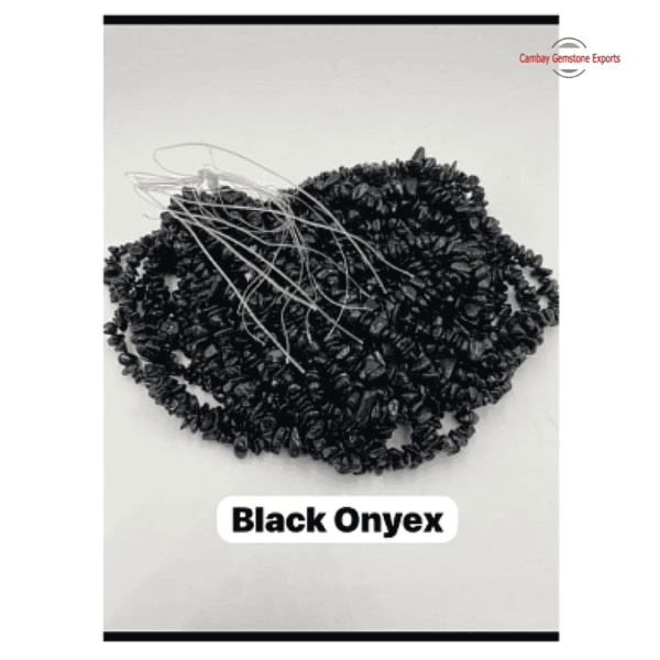 Black Onyex 33" Chips Necklaces