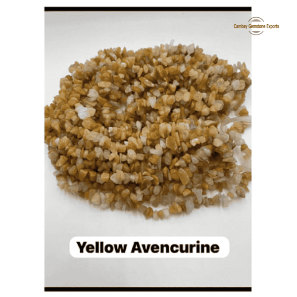 Yellow Avencurine 33" Chips Necklaces