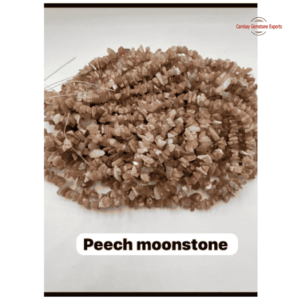 Peech moonstone 33" Chips Necklaces