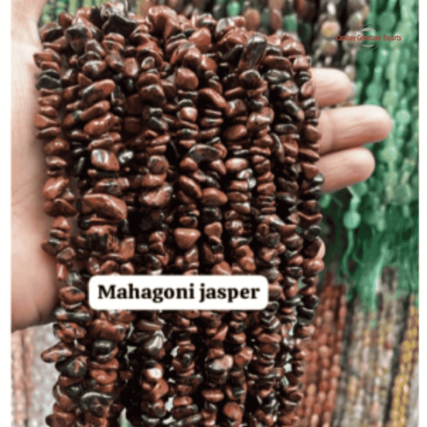 Mahagoni Jasper 33" Chips Necklaces