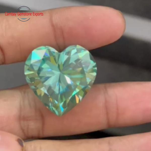 Moissanite Heart