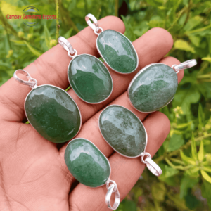 Green Aventurine Cabochons Pendants