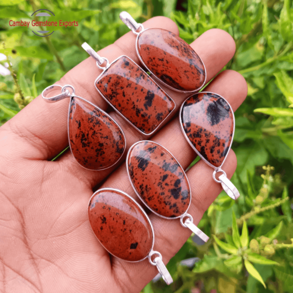 Mahogany Obsidian Cabochons Pendants