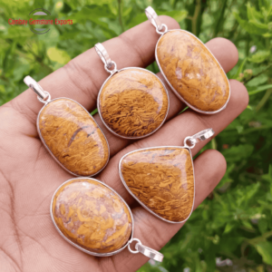 Mariam Jasper Cabochons Pendants