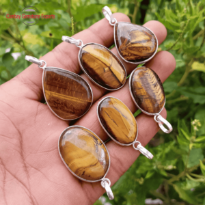 Tiger Eye Cabochons Pendants