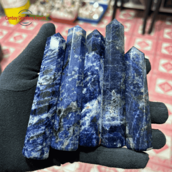 Sodalite 4" Obelisk Tower