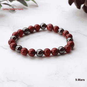 New Style Hematite and Red Jasper Bracelets