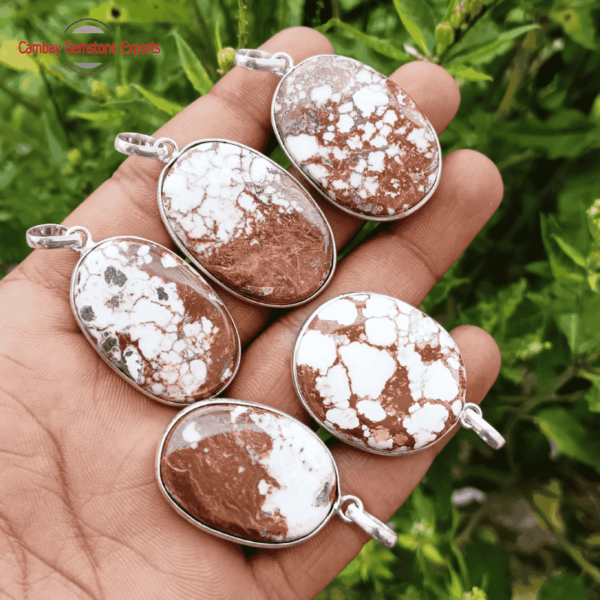 Natural Wild Horse Cabochons Pendants