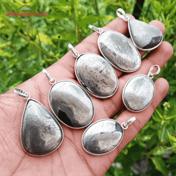 Pyrite Cabochons Pendants