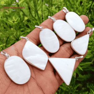 Scolecite Cabochons Pendants