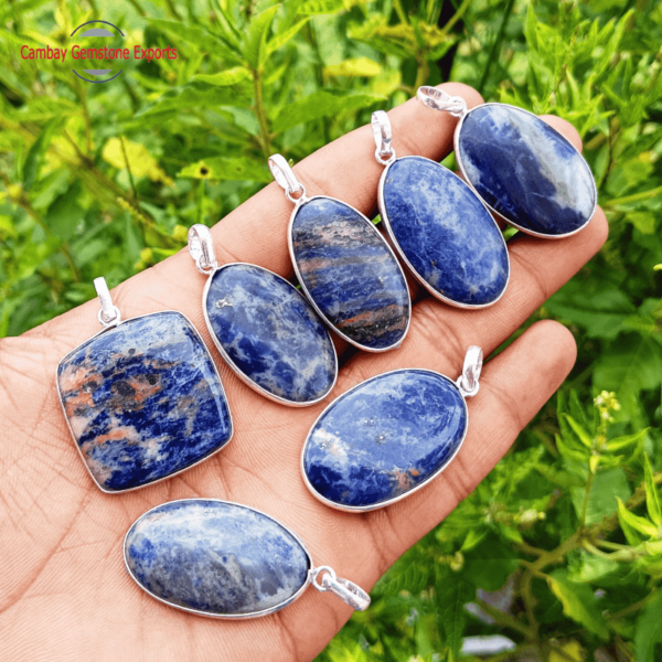 Sodalite Cabochons Pendants