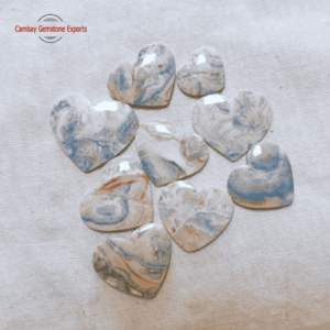 Blue Scheelite Premium Stones Hearts