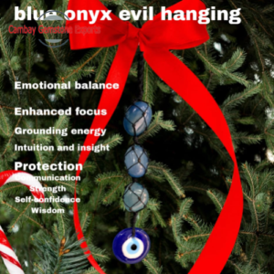 Blue Onyx Evil hanging