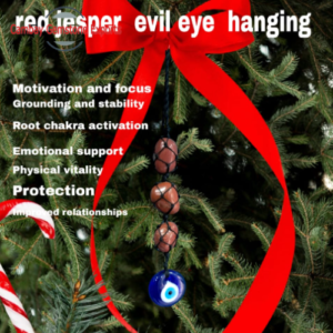 Red Jasper Evil Eye Hanging