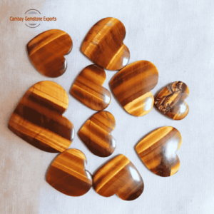 Tiger Eye Premium Stones Hearts