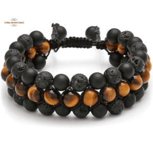 Tiger Eye Double Line Beads Bracelets