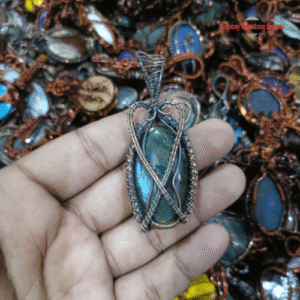 Antique Copper Cabochon Pendants #11