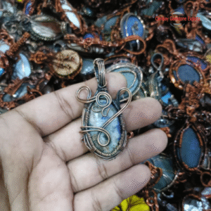 Antique Copper Cabochon Pendants #12