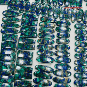 Malachite, Lapis & Azurite Cabochon Pairs