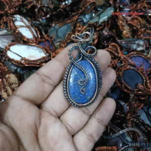 Antique Copper Cabochon Pendants #1