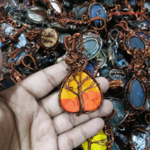 Antique Copper Cabochon Pendants #2