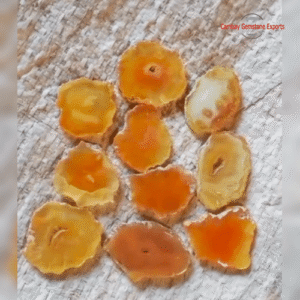 Yellow Agate Slices – Premium 1" to 2" Crystals
