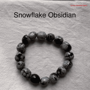 Snowflake Obsidian Tumbled Stone Bracelets