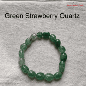 Green Strawberry Quartz Tumbled Stone Bracelets
