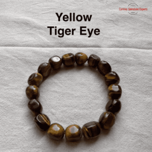 Yellow Tiger Eye Tumbled Stone Bracelets