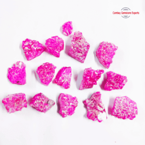 Pink Aura Coated Stone Cluster