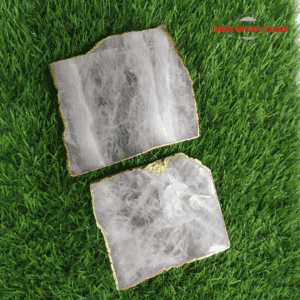 Natural White Agate Gemstone Loose Jewelry's Gemstone Plates