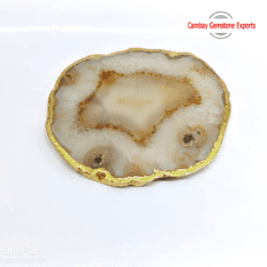 Natural Yellow Agate Gemstone Plates AAA Quality Jewelry's Platse