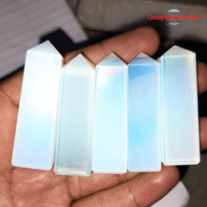 Marvelous Opalite Quartz Gemstone Tower Power Of Meditation Point Tower