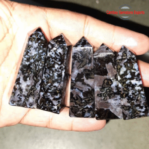 Natural Indigo Gabbro Gemstone Point Attractive Top Up Point Tower