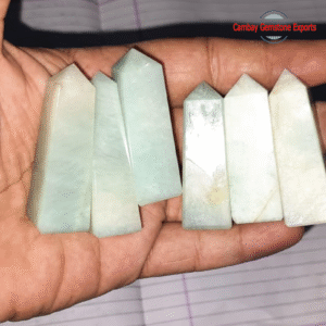 Natural AAA Quality Aquamarine Gemstone Tower Power Of Meditation