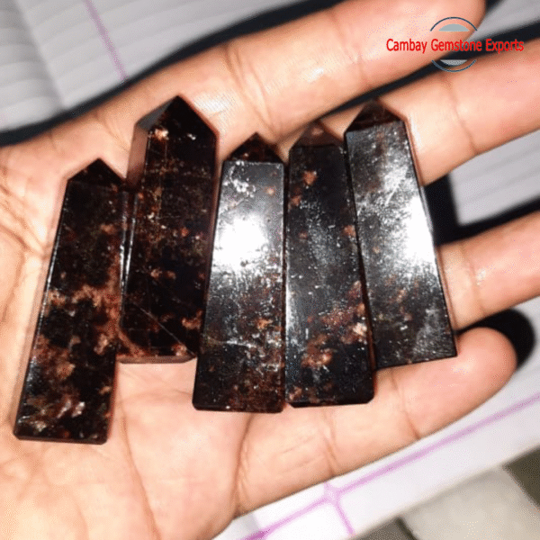 Natural Brown Jasper Gemstone Tower Healing For Power Energy Tower