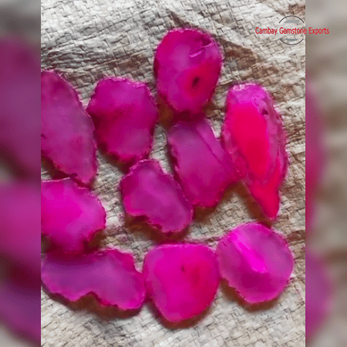 Pink Agate Slices – Premium 1" to 2" Crystals