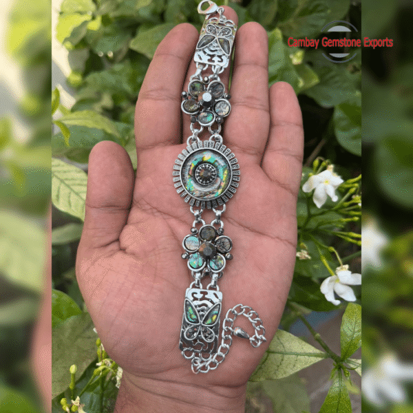 New-Project-1-min-3.png #7 Abalone Shell German Silver Bracelets